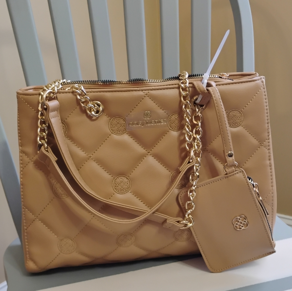 Daisy Fuentes Tan Bag